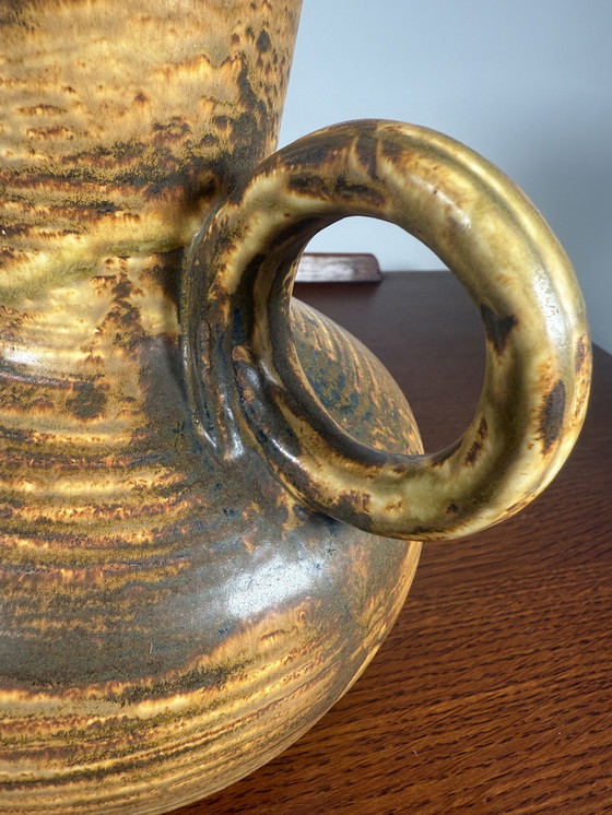 Image 1 of Aardewerk Brutalist Water of Wijnkaraf met Bekers Vintage