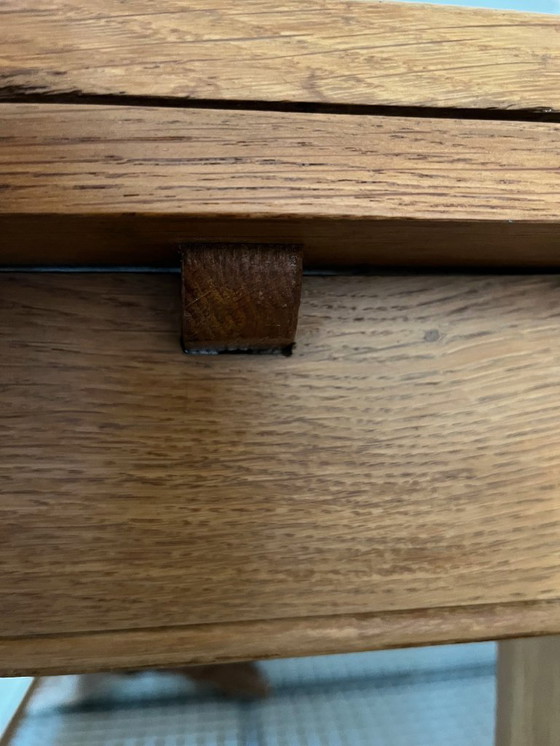 Image 1 of 1940s oak table