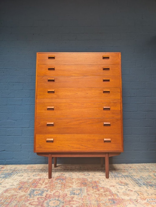 Vintage tallboy ladekast, Børge Mogensen voor Søborg Møbelfabrik, jaren 60