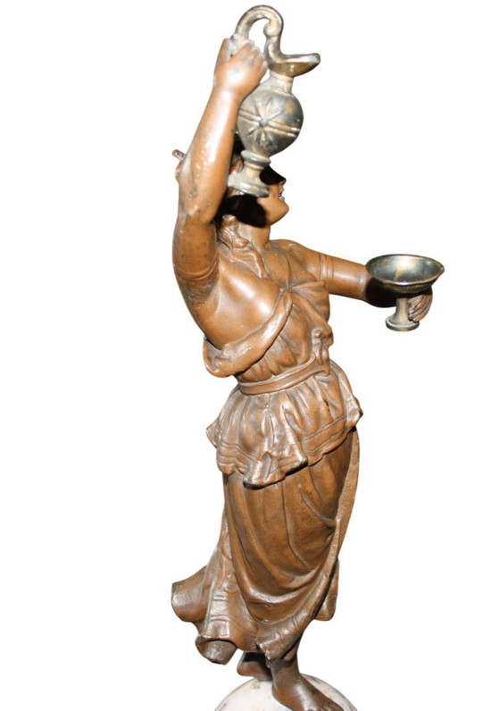 Antike Prunkfigur / Damenfigur Um 1879 Jahr – Dekorative Objekte, Other (photo 3 of 8)
