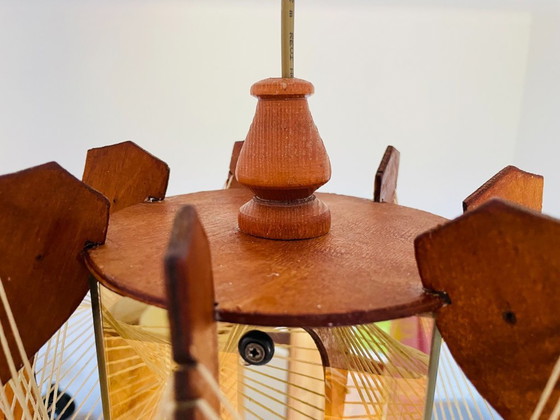 Image 1 of Lámpara colgante de madera Mid Century Modern
