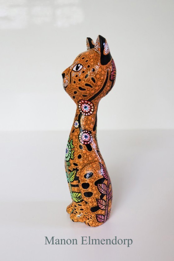 Image 1 of Nouvelle œuvre d'art originale peinte à la main « Serval »