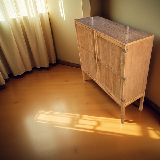 Image 1 of Buffet haut en chêne par Kurt Ostervig pour AB Randers, Danemark années 1960