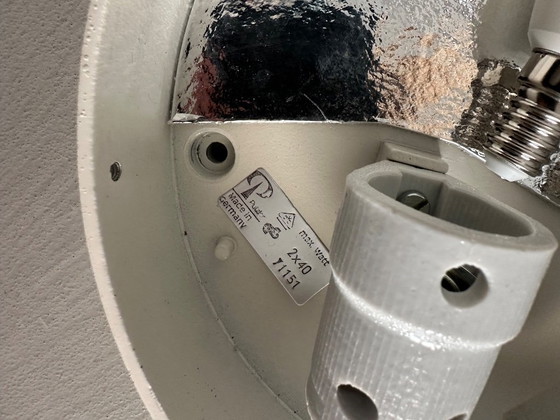 Putzler Lampada da tavolo, Vetro a strisce a forma di fungo, Peill & Putzler, Lampade da tavolo, Bianco (foto 7 di 15)
