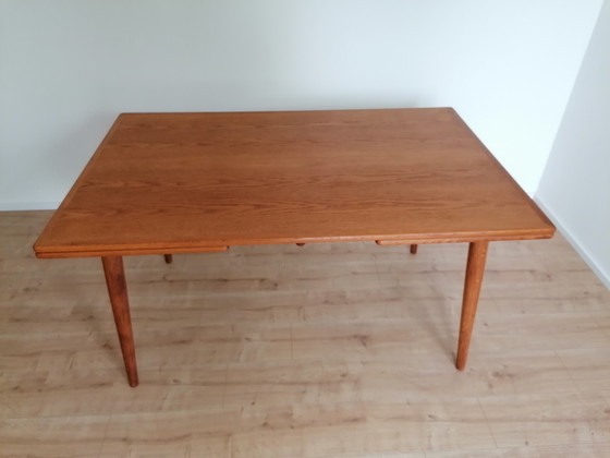 Image 1 of Hans J. Wegner, dining table AT-312 oak for Andreas Tuck, extendable up to 2.4 m
