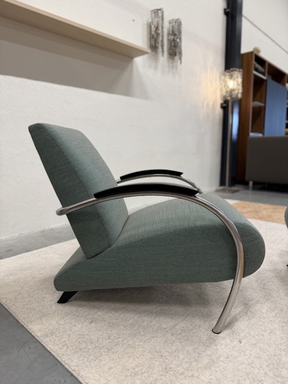 Gelderland Lotus 5470 Footstool Green Fabric – Armchairs, Other (photo 4 of 10)