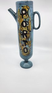 Image 1 of Ceramic pitcher Jean de Lespinasse Bleu France French Riviera 1950