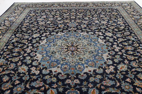 Image 1 of Alfombra persa Kashan, firmada, 4,20 x 3,10 cm, alfombra oriental, fina, nº 24625