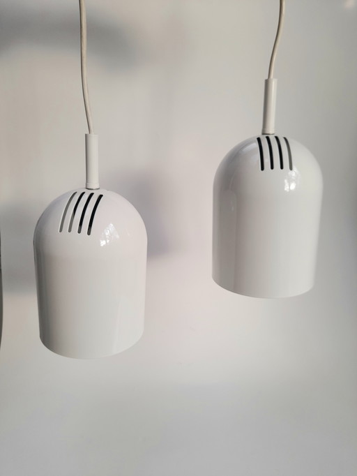 2 suspensions danoises blanches 80s