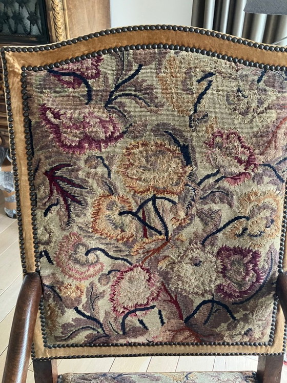 Image 1 of antieke zetel