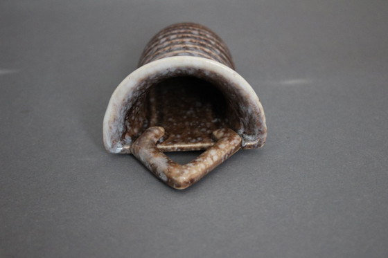 Image 1 of Strehla ceramic wall vase with gradient glaze, vintage from the 1970s