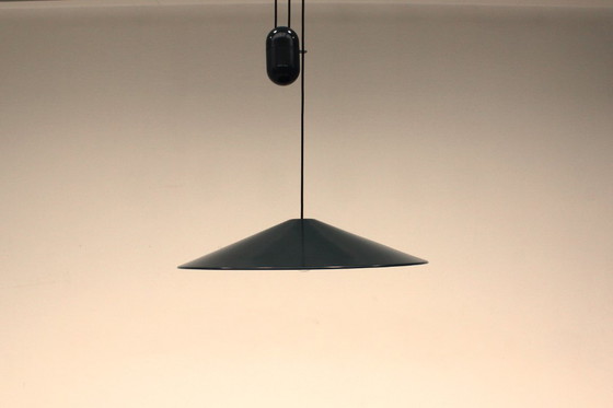 Image 1 of wie neu! Goffredo Reggiani Mid Century Designer Pendelleuchte, Vintage Deckenlampe höhenverstellbar, Italien 60s / 70s