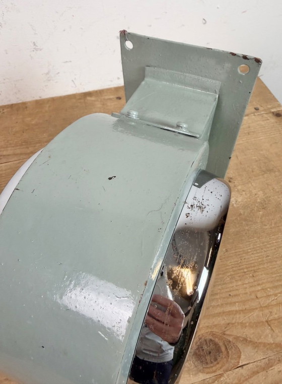 Image 1 of Vintage Green NHE Double-Sided Ship Wall Clock, 1980s