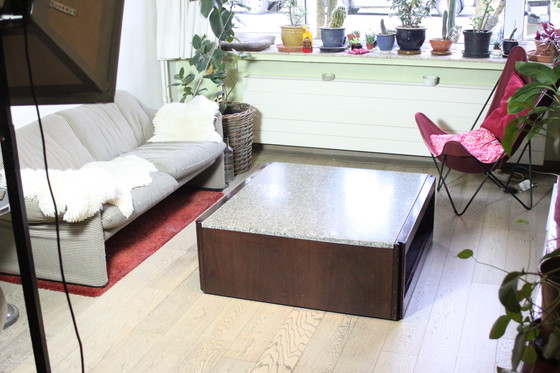 Image 1 of Angelo Mangiarotti 4D Coffee Table for Molteni, Italy 1960s