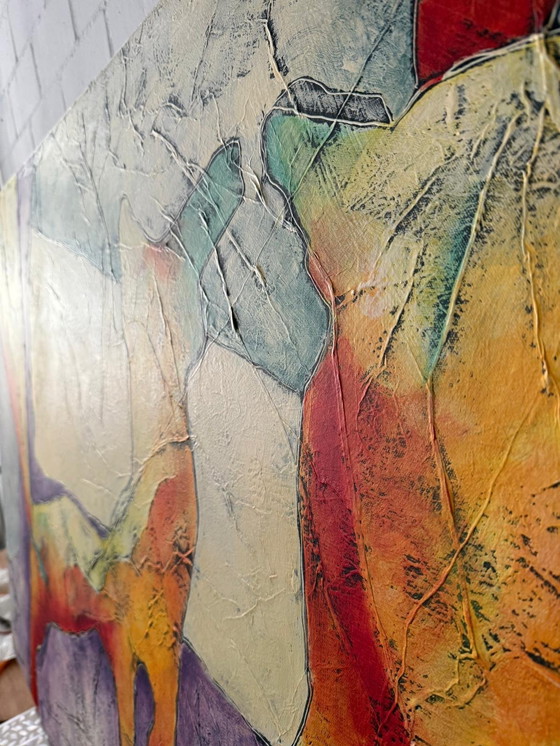 Image 1 of Gran cuadro/obra de arte «Gatos» de Carla Raadsveld