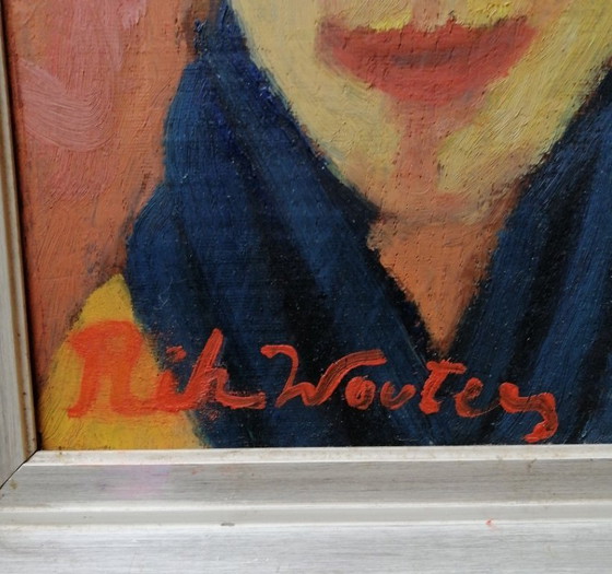 Image 1 of Rik Wouters „Porträt einer Frau“ Öl auf Eichenholztafel