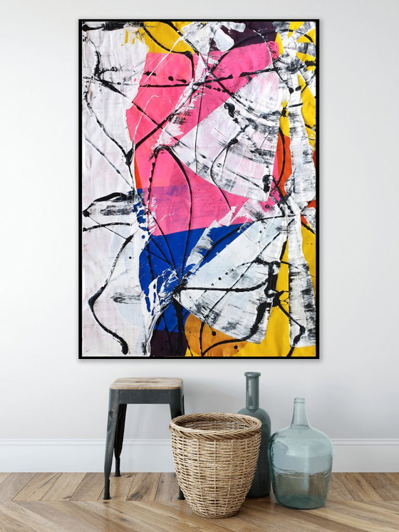 Jürgen Angeler - Die rosa Flamme - XXL – Gemälde & Zeichnungen, Canvas, Abstract (photo 12 of 35)