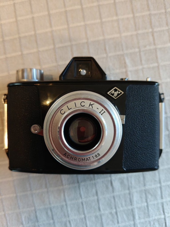 Ancien appareil photo Agfa – Photographies, Cuir, Métal (photo 3 of 11)