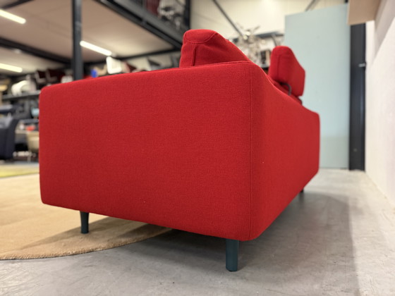 Image 1 of Pode Tweak Sofa 2x80 Incl. Footstool Hallingdal fabric Red