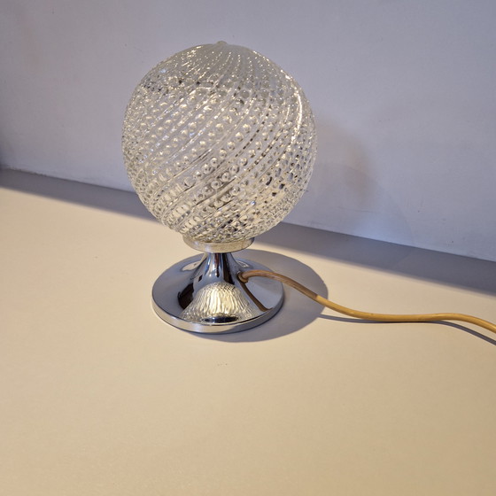 Image 1 of Lampada da tavolo vintage con base a tulipano di Otto Leuchten