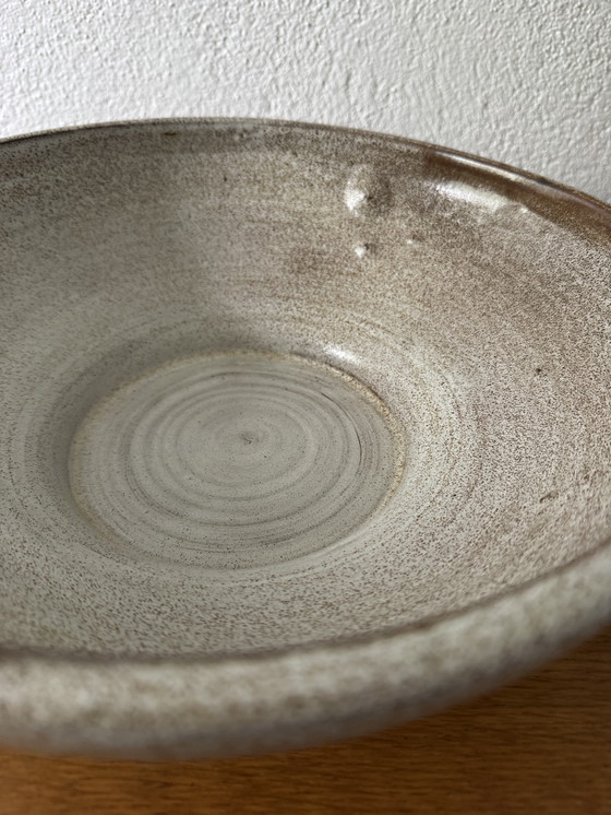 Image 1 of Große Schale aus glasiertem Steinzeug aus den 1960er Jahren