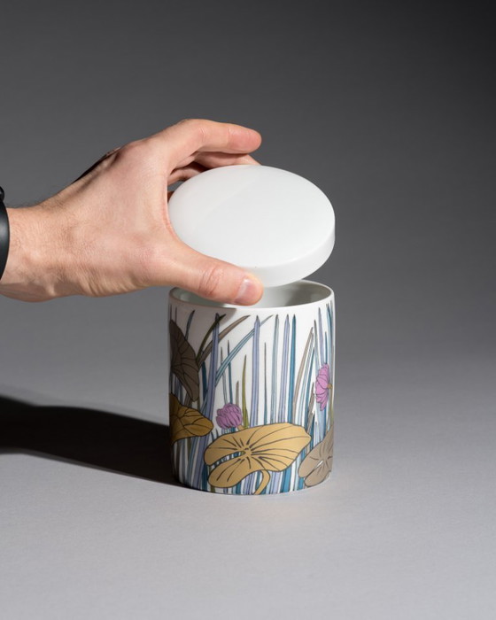 Image 1 of Alain Le Foll & × Tapio Wirkkala Rosenthal Porcelain Vase & Lidded-Box Set