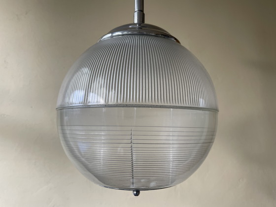 Image 1 of 1940s Lamp Pendant Lamp Holophane Perspex French