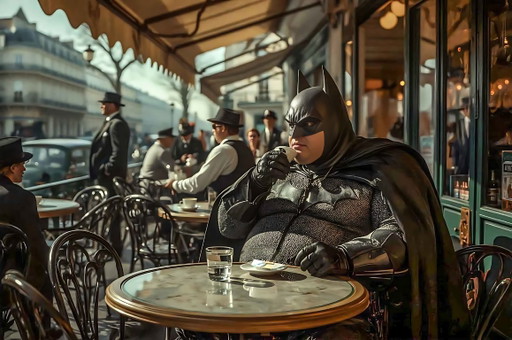 Photo printed on aluminum or plexi / Limited series / Batman in Paris / Original artwork