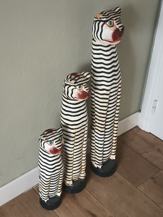 Image 1 of Wooden handmade cats