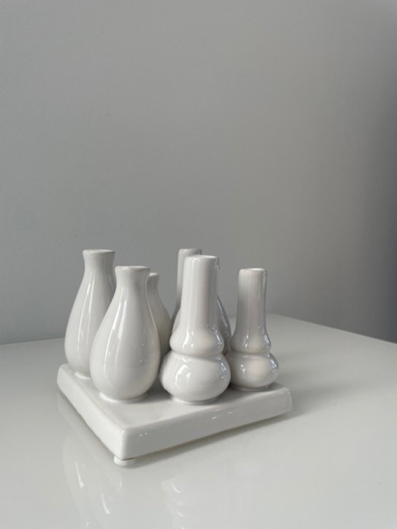 Image 1 of Design vase multiflower white ceramic