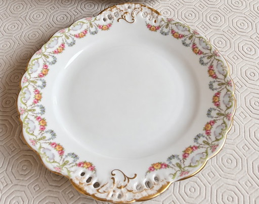 Set aus 12 Desserttellern + Limoge-Servierschale – Ceramic (photo 2 of 5)