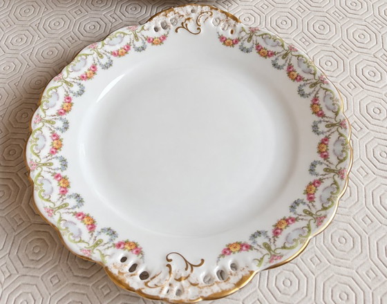 Set van 12 dessertbordjes + serveerschaal van Limoge – Servies, Ceramic (photo 2 of 5)