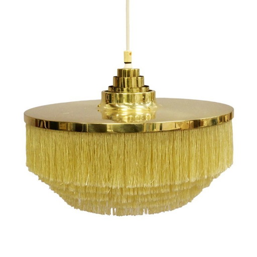 Hans-Agne Jakobsson T-603 brass pendant with yellow fringes
