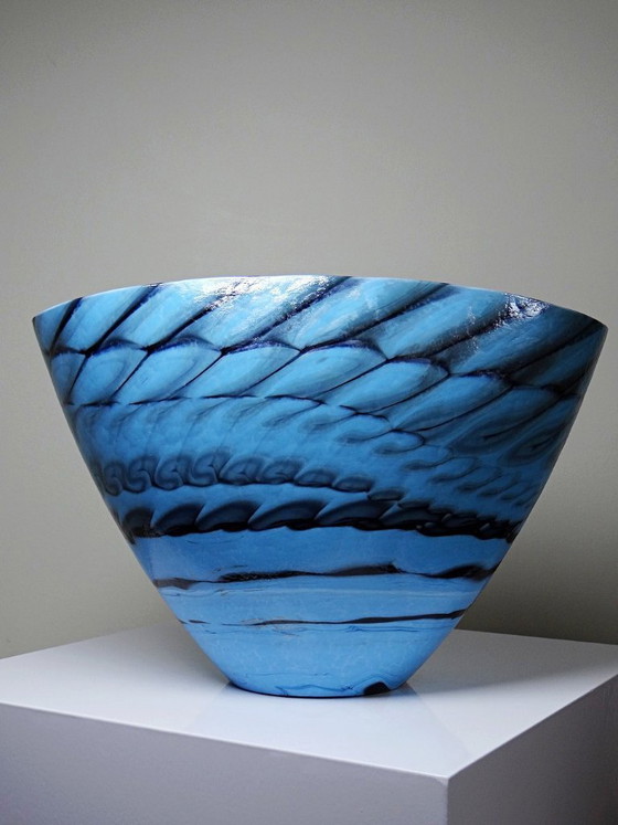 Image 1 of Handgemaakte Murano glazen centerpiece, schaal of grote schotel "Yourmurano"