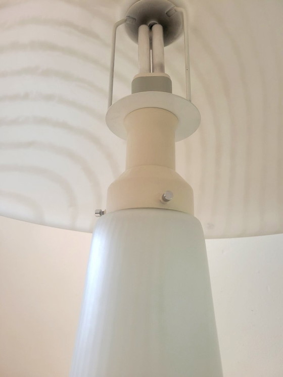 Image 1 of Grande lampe champignon de Peill & Putzler en verre zébré