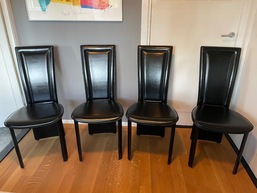 Leather dining room chairs