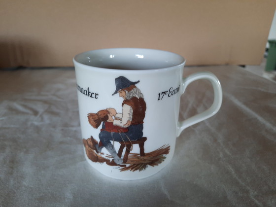 Image 1 of Set van 5 vintage mokken