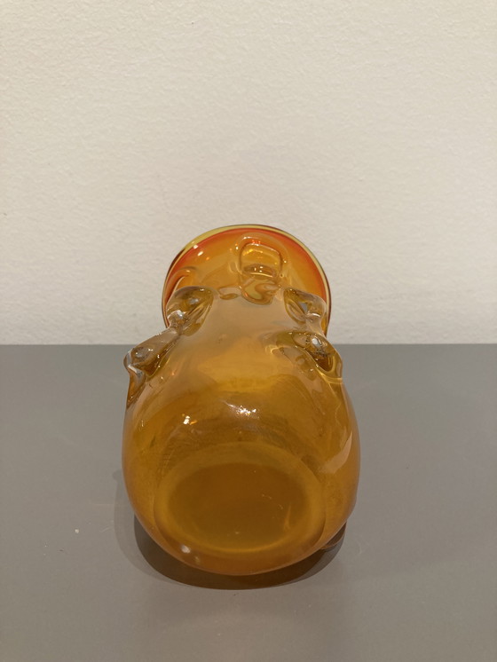 Image 1 of Unieke vintage glazen vaas