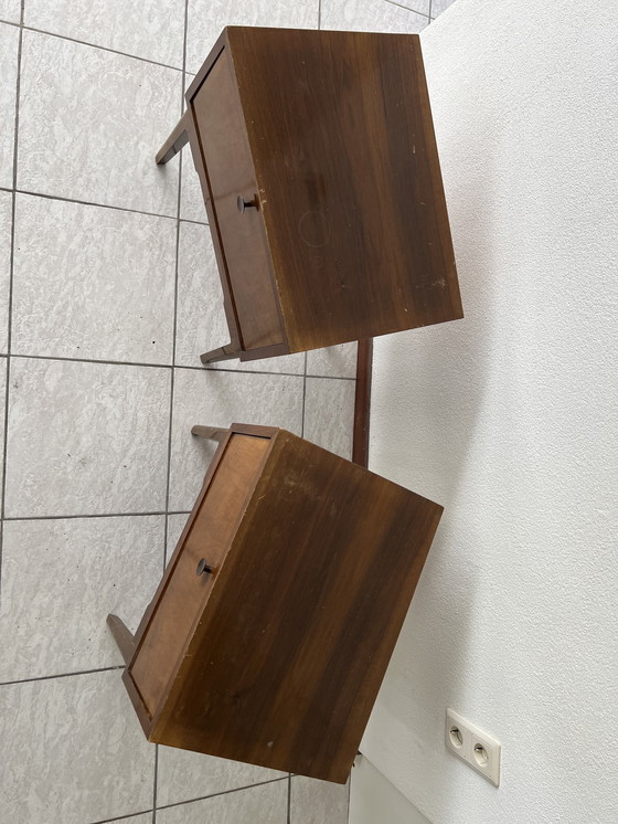 Image 1 of Two beautiful Danish vintage bedside tables