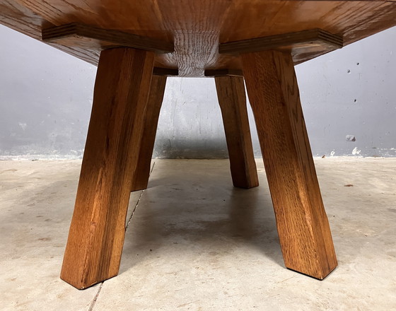 Image 1 of Brutalist Oak Coffee Table Japandi Wabi Sabi