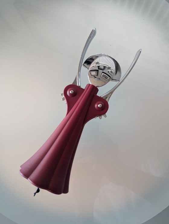 Image 1 of Alessi “Anna G.” Corkscrew – Design by Alessandro Mendini – Berry Red – Italy