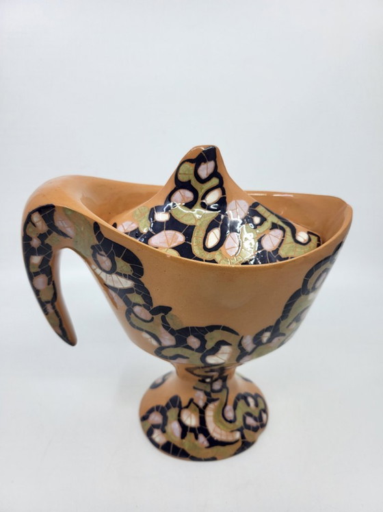 Ceramic Bowl by Gabrielle Mackiewicz, France, 1960, Black (photo 3 of 14)