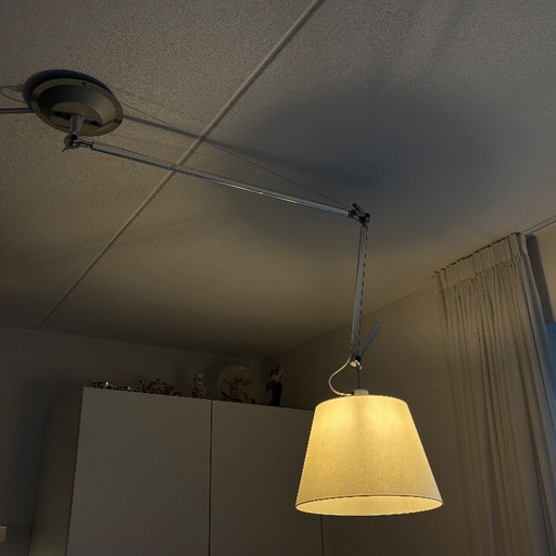 Artemide Tolomeo Sospensione Decentrata, pergamena - ø36