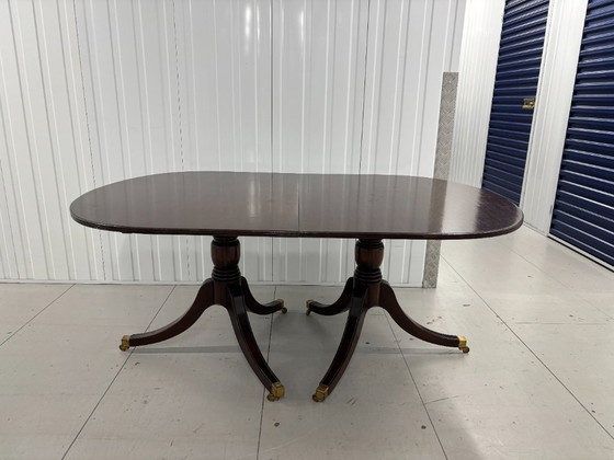 Image 1 of Antique mahogany extension table