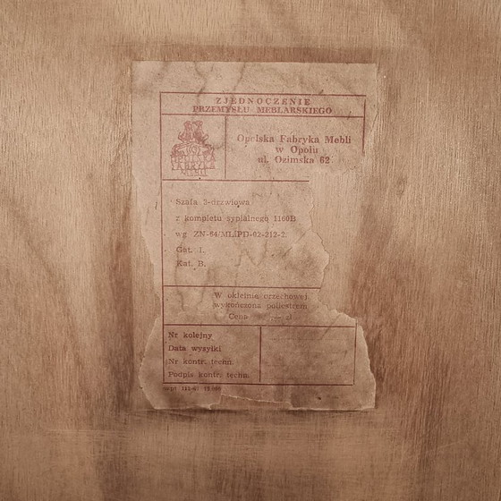 Image 1 of Vintage kledingkast, jaren 60
