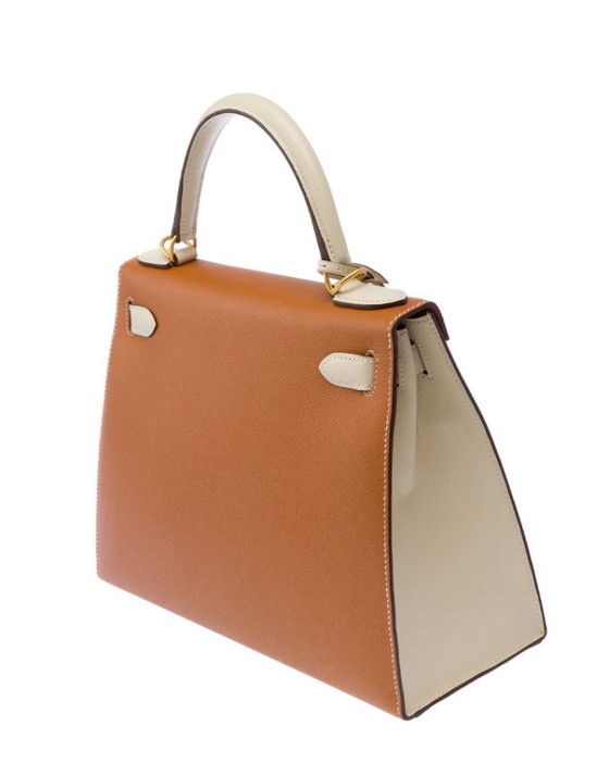 Image 1 of Sac Hermes Kelly 28 en Cuir Doré - 103452