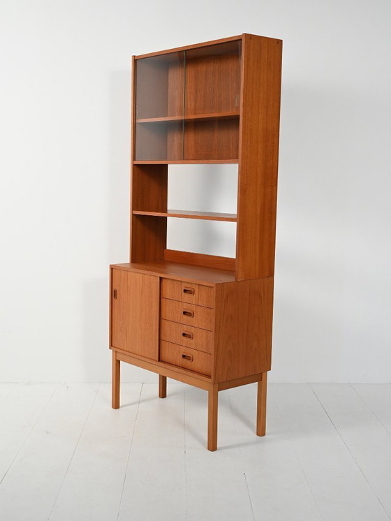 Image 1 of Libreria scandinava in teak con espositore