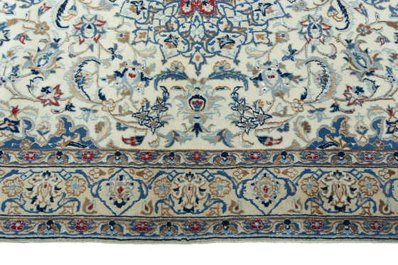 Image 1 of Handgeknoopt oosters tapijt Nain 9La - 200 x 127 cm - met zijde - Fijngeknoopte kunst