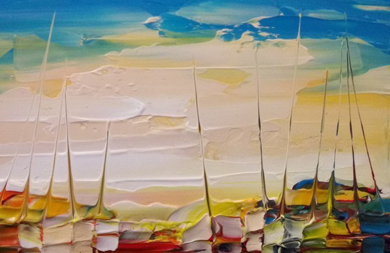 Image 1 of Gemälde von Janusz Kik - Au Mouillage