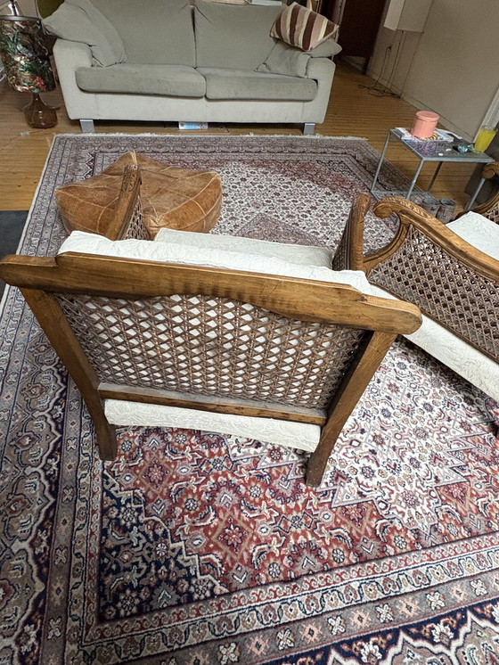 Image 1 of Set di sedie (legno e vimini)